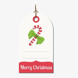 圣诞礼物标签免抠