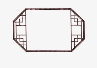 中式窗户框免抠