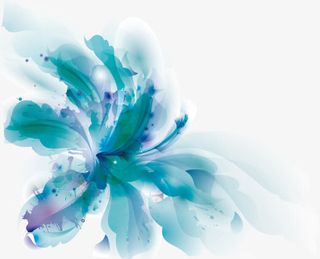 水彩花卉矢量图免抠