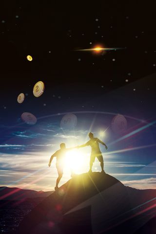 招商招代理海报背景素材高清