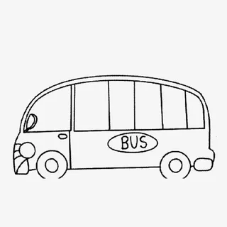 我们的乘坐的公交车免抠