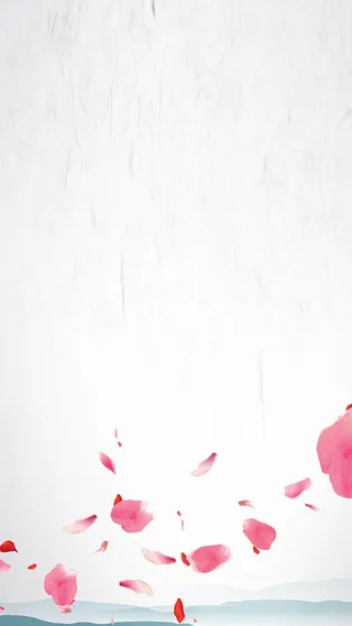粉色花瓣H5背景高清