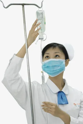 专业护理护士吊瓶免抠