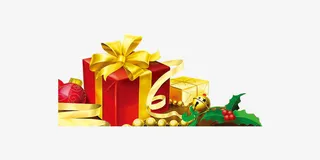 圣诞大礼包狂欢装饰免抠