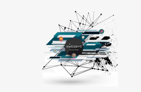 混合创意排版免抠