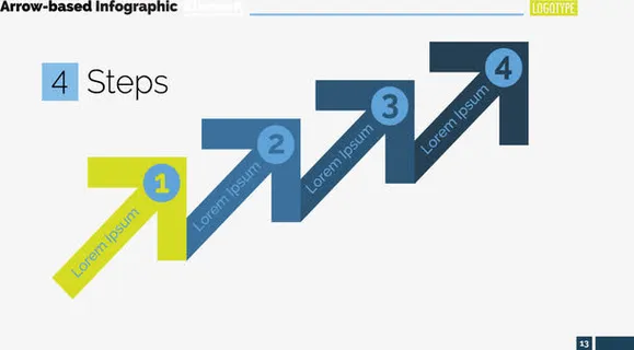 步骤箭头流程图免抠
