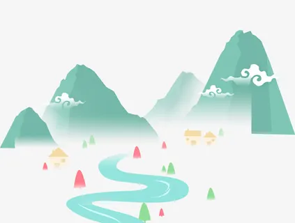 免抠中国风水墨画免抠