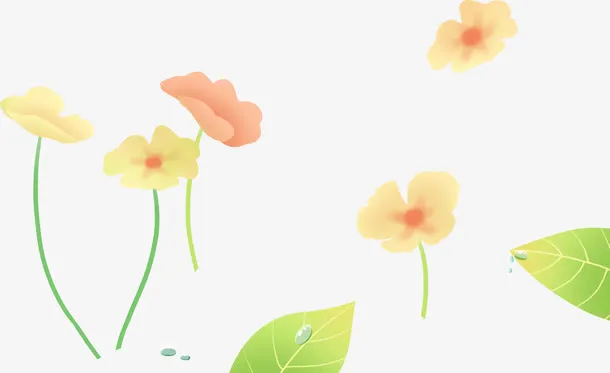 小清新的开花免抠