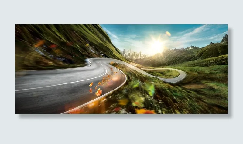 山间高速公路背景高清
