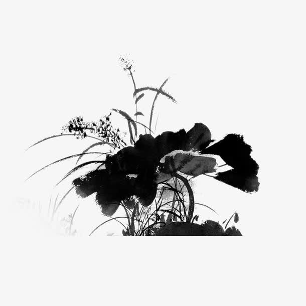 中国风荷花免抠