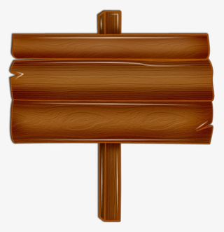 咖啡色手绘路边指示牌免抠