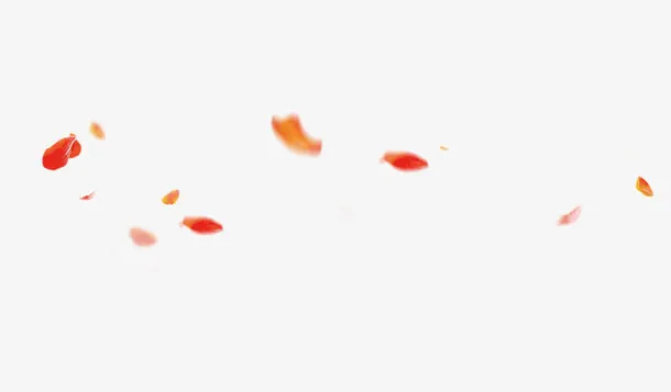 漂浮红叶免抠