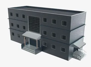 三层楼效果图免抠