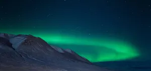绿色极光背景图高清