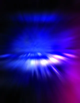 发散的蓝色光束七夕免抠