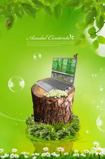 春天创意海报设计背景图高清