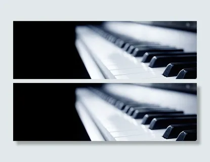 钢琴banner创意设计高清