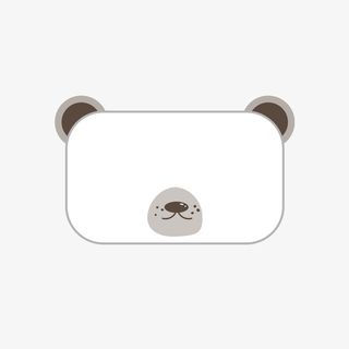 可爱动物熊猫对话框文本框免抠