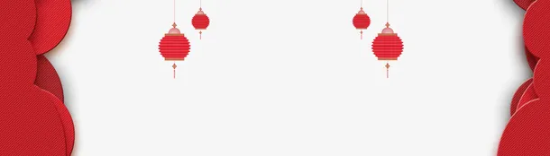 红色中国风灯笼挂饰免抠
