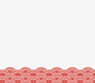 祥云云纹红色祥云中式元素免抠