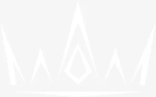 白色银质简笔画皇冠免抠