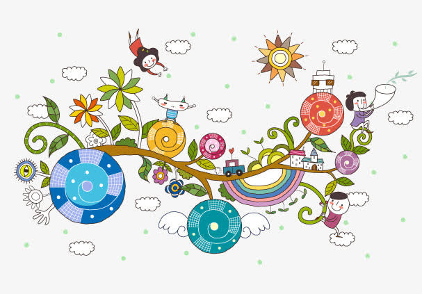春天插画免抠