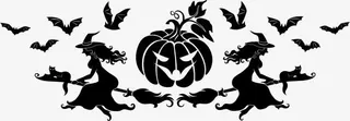 黑色巫婆蝙蝠免抠