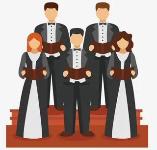 矢量合唱团免抠