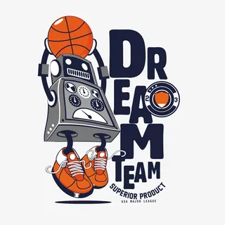 可爱机器人英文手绘免抠手绘/卡通卡通元素