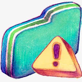 谨慎绿色文件夹summer-love-icons免抠