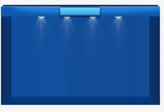 唯美精美创意舞台标题栏灯光灯免抠