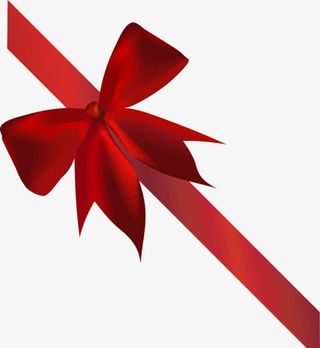 蝴蝶结彩带免抠