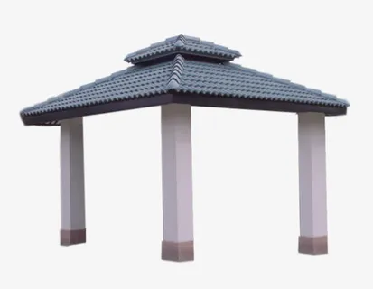 瓦片亭子免抠