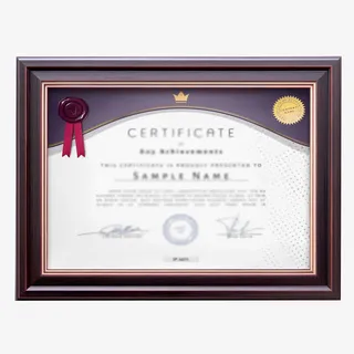 复古奖状框　免抠