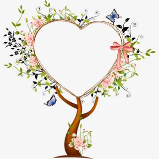 手绘卡通许愿树元素免抠