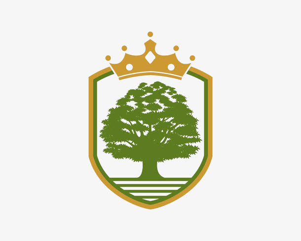 皇冠树木logo免抠
