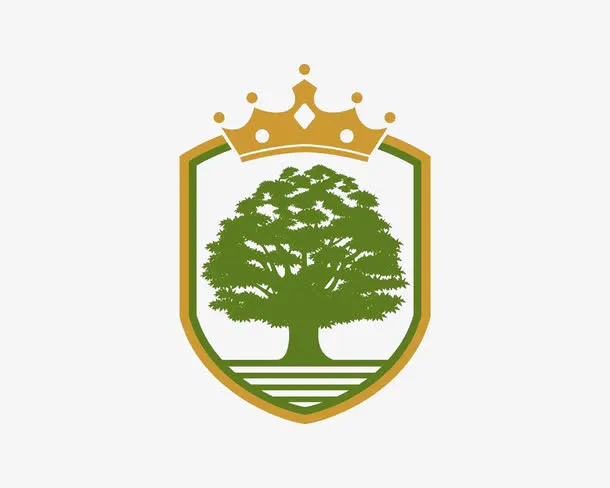 皇冠树木logo免抠