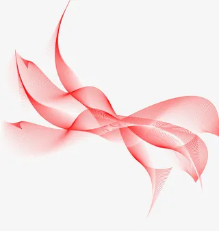 红色时尚科技线条免抠