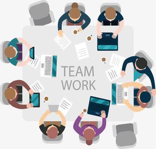 多人商务讨论会免抠