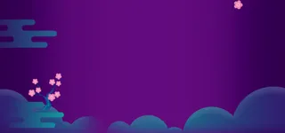 紫色七夕电商活动海报免抠