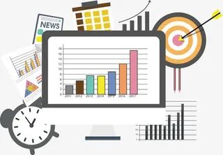 手绘卡通统计表免抠