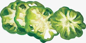 高清青椒食材免抠