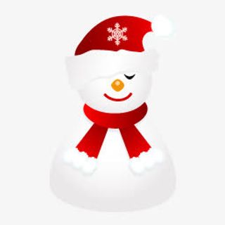 圣诞雪人卡通图标免抠