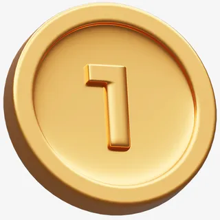 游戏3d图标金币免抠