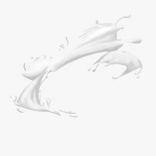 飞溅的白色牛奶插画免抠