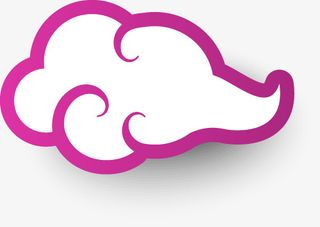 云彩紫色元素免抠