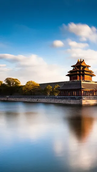 古典园林山水H5背景高清