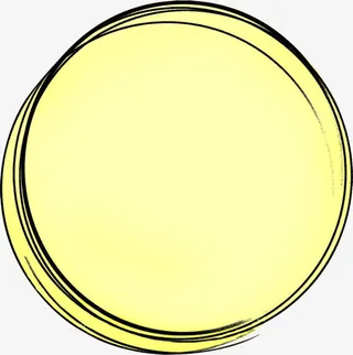 中秋节黄色手绘月亮免抠