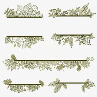 手绘枫叶底纹免抠