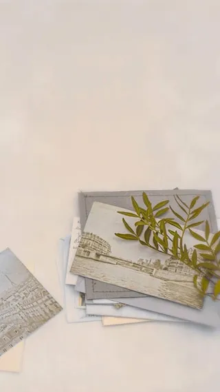 小清新复古照片摄影H5背景高清